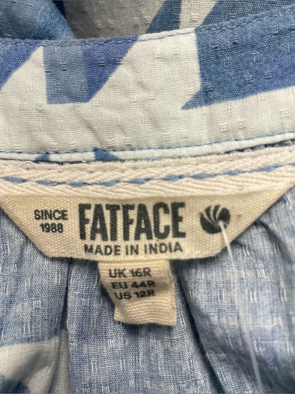 Fat Face Blue Dress Size 12 - Picture 5 of 7